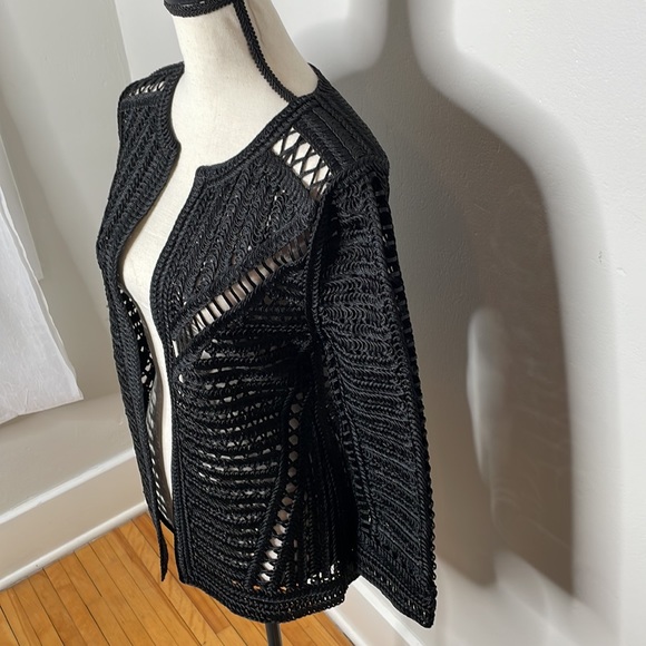 Zara Knit Crochet Cardigan jacket - Picture 6 of 11